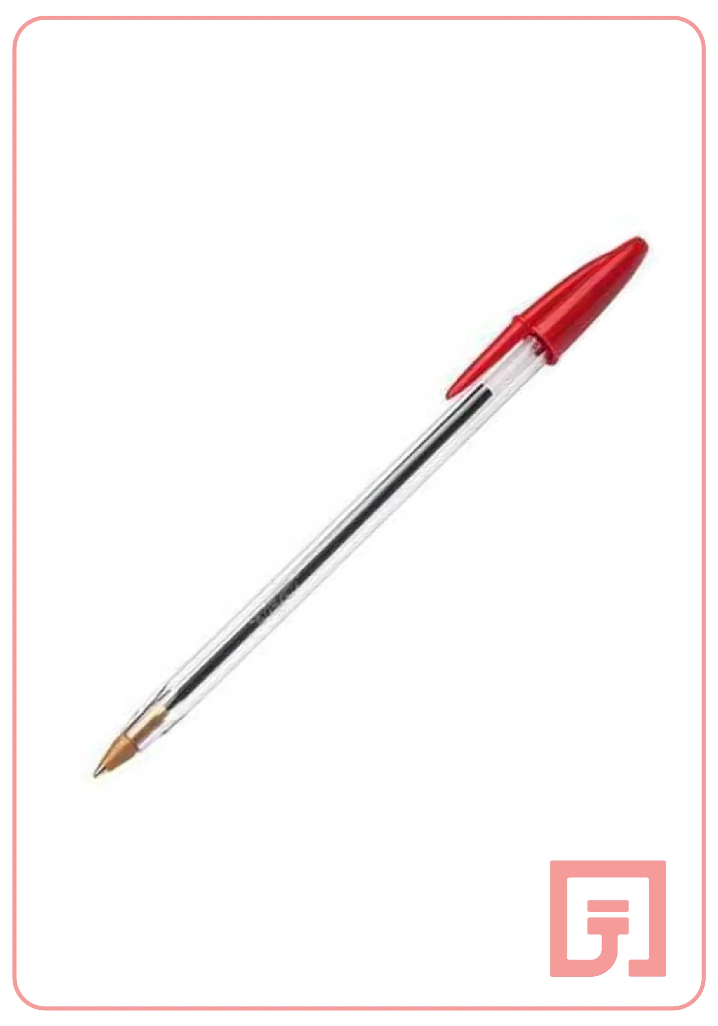 خودکار بیک قرمز مدل کریستال مدیوم
