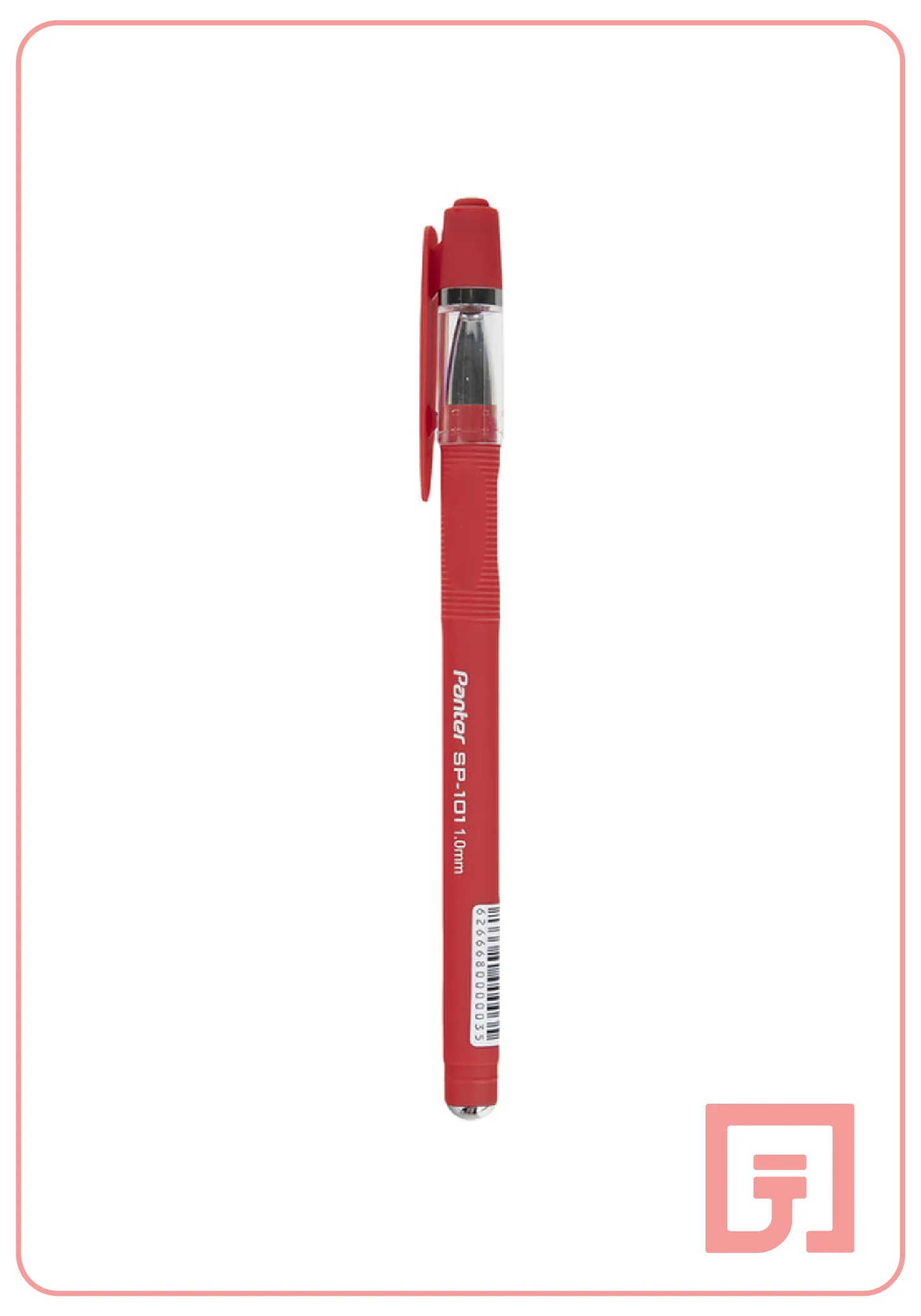 خودکار قرمز پنتر قطر نوشتاری 1 میلی متر